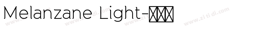 Melanzane Light字体转换